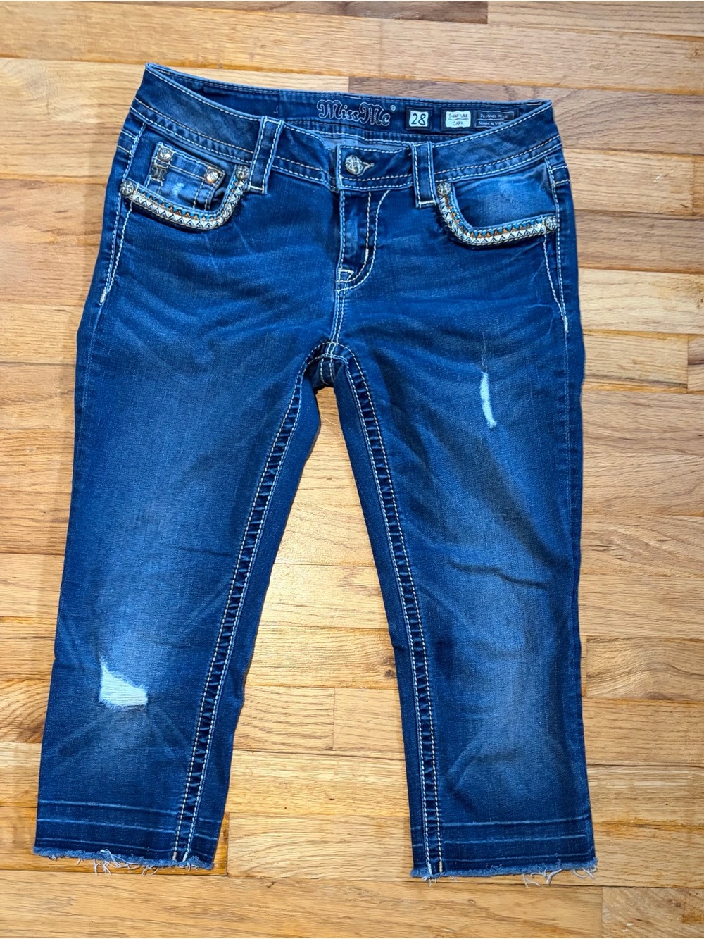 Miss Me Signature Capri Sz 28
